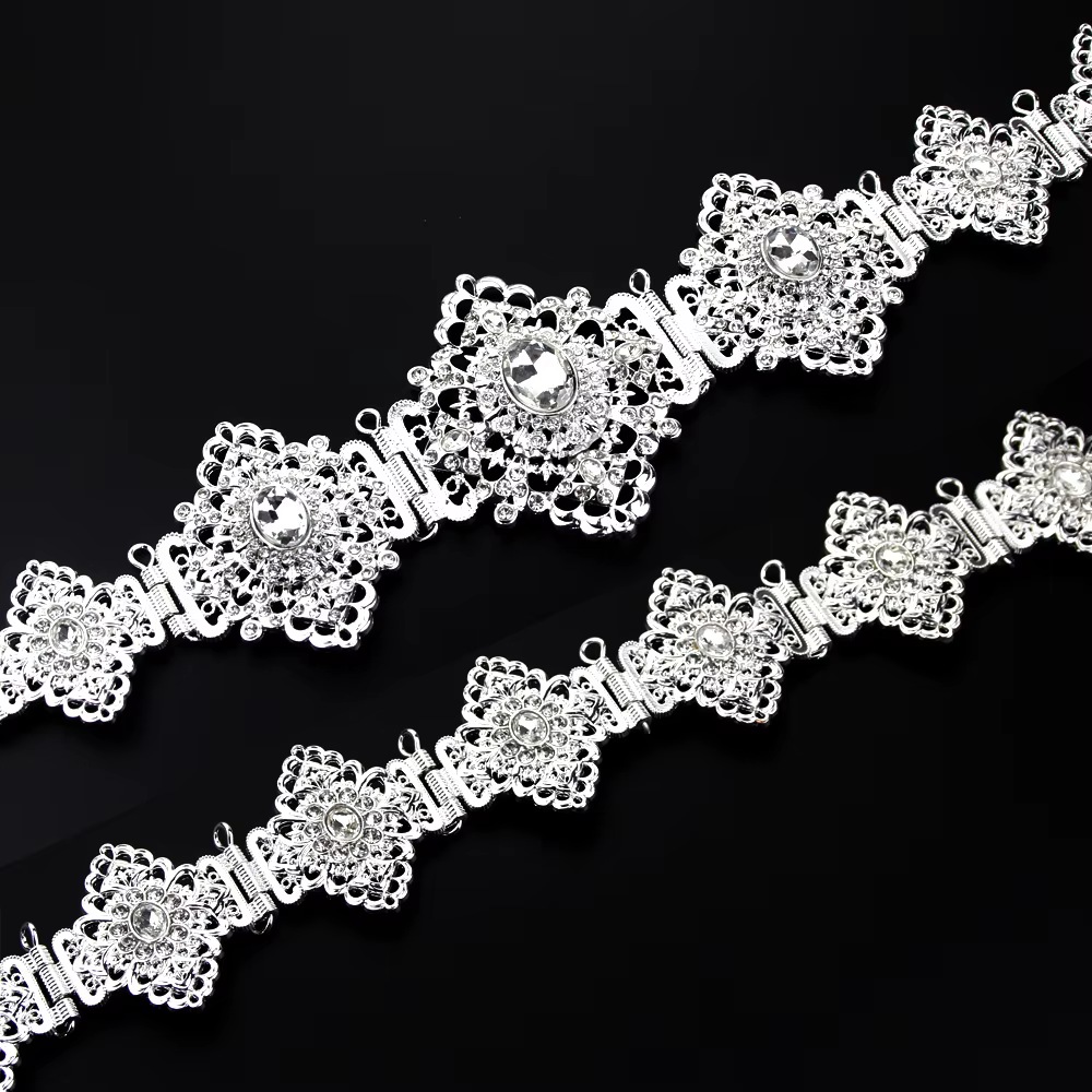 Sunspicems-Ceinture Chic en Argent pour Femme