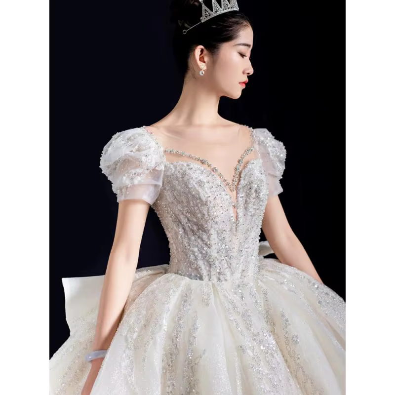 Robe de mariée française Style palais