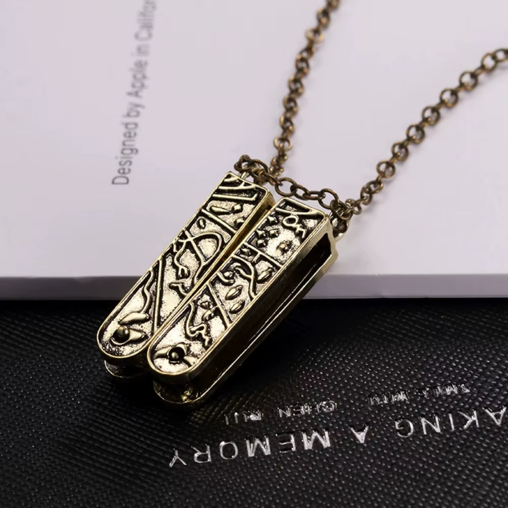 GRIMM boîte clé peut ouvrir pendentif colliers pour hommes femmes LOLITA VINTAGE ANIME collier HALLOWEEN COSPLAY bijoux cadeaux