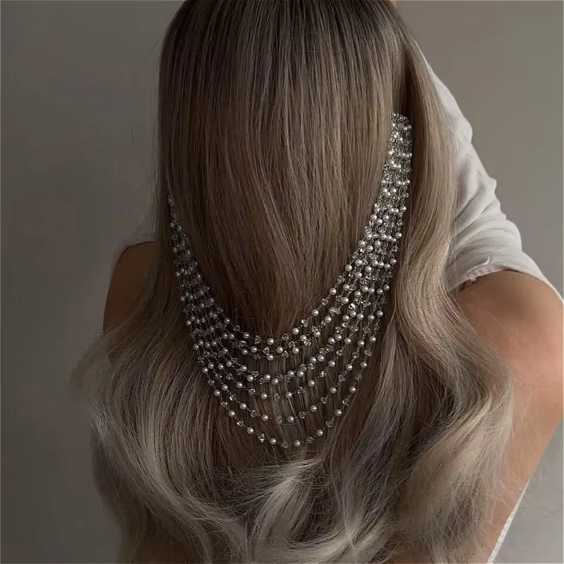 Accessoire de cheveux en maille européenne