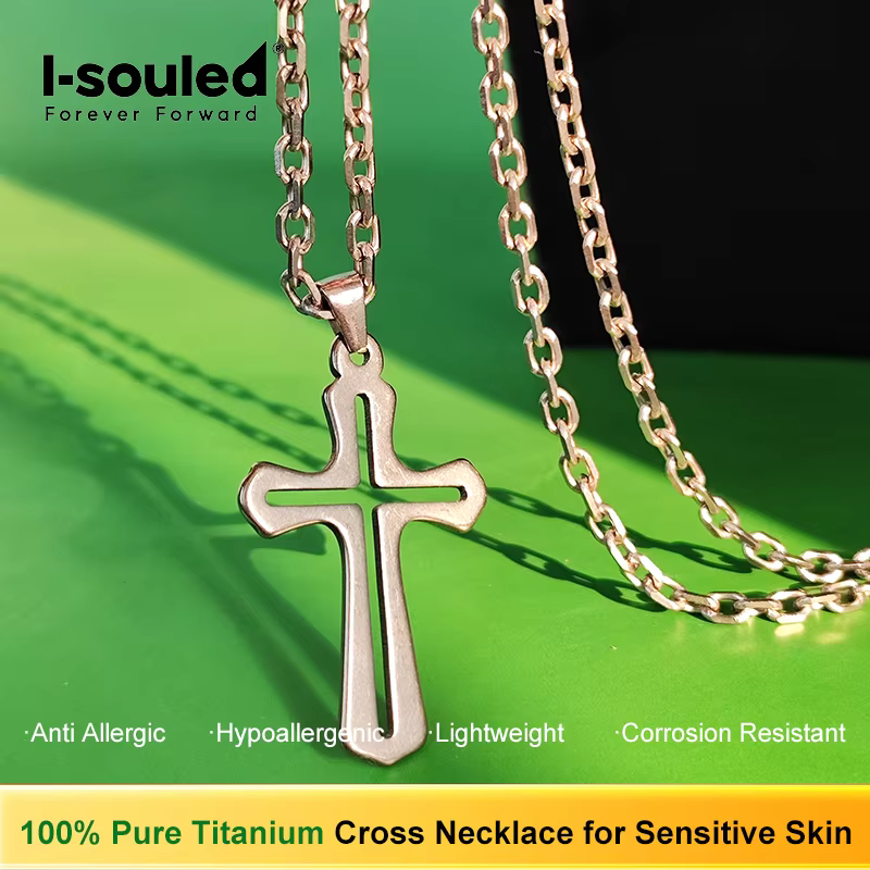 Ensemble collier et bague en titane anodisé hypoallergénique - Bijoux de luxe Cadeau de la Saint-Valentin pour les amoureux les couples