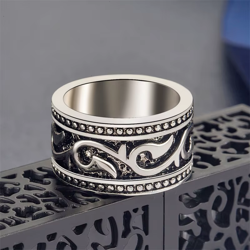 Bague Vintage en argent 925 pour hommes