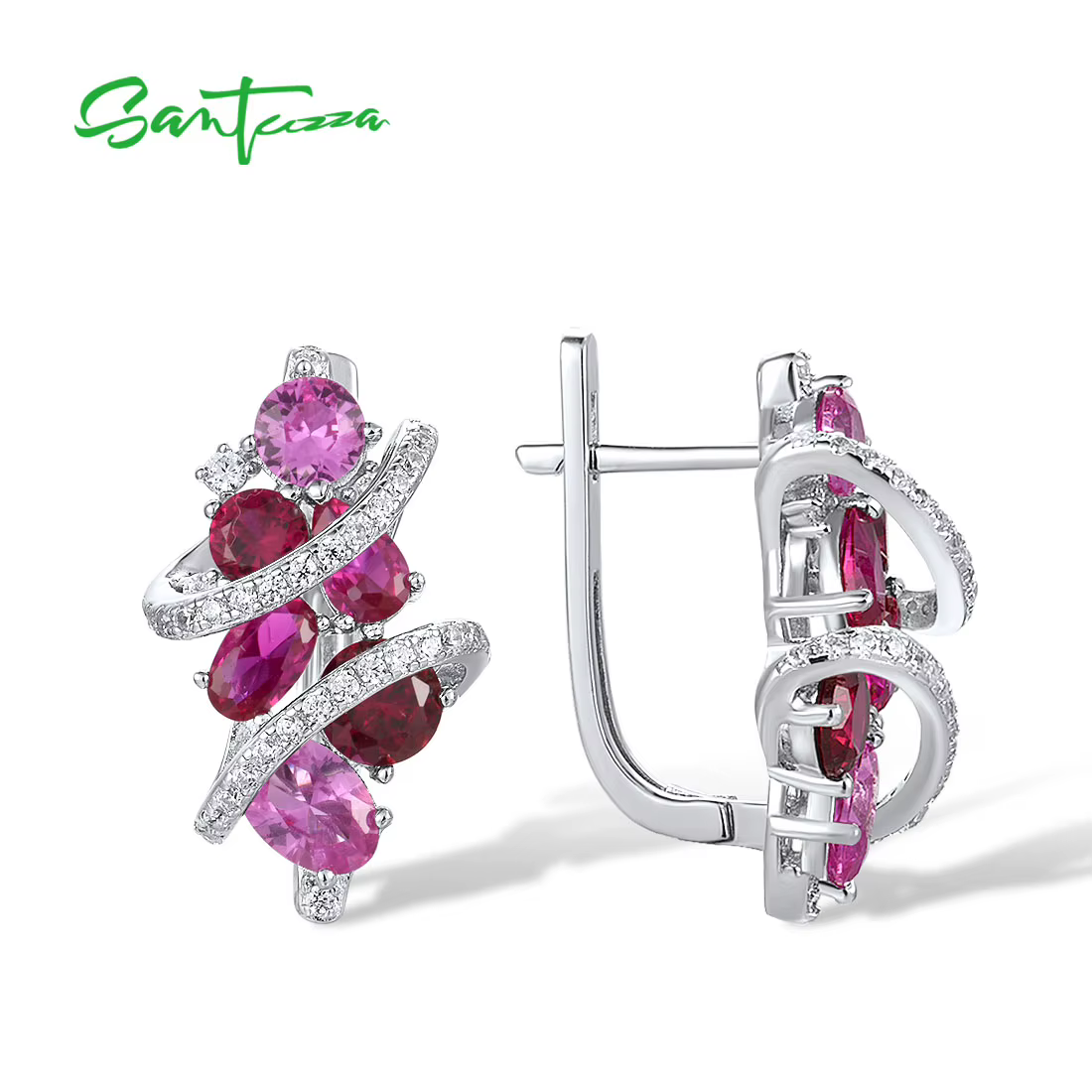 Boucles d'Oreilles en Argent Sterling 925 pour Femme