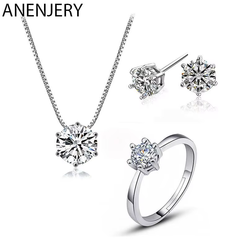 Parure de Bijoux en Argent pour Femme
