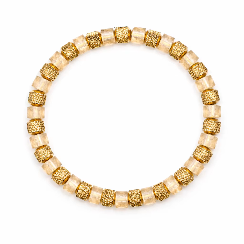 Bracelet en perles de malachite naturelle pour homme