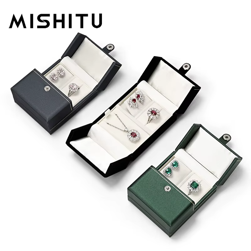 Boîte à Bijoux en Cuir PU Haut de Gamme