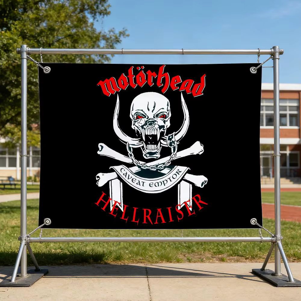 Drapeaux Music M-Motorhead Spécialisés pour la Décoration Intérieure et Extérieure