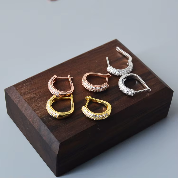 Boucles d'oreilles en argent sterling 925