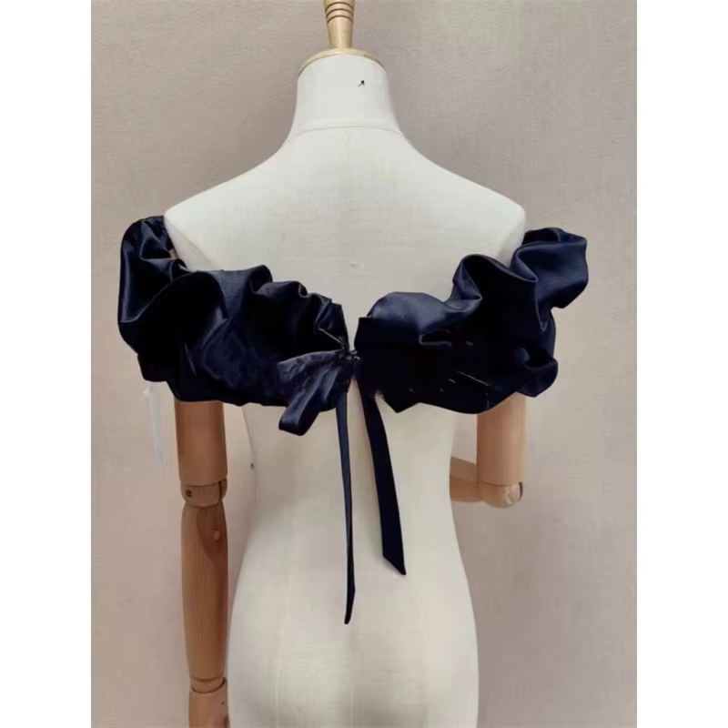 Châle de mariée en Satin à une ligne