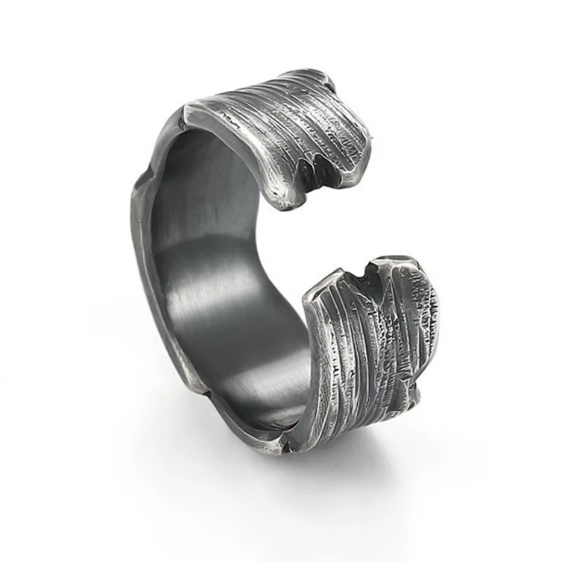 Bague rétro en argent Sterling 925 pour hommes
