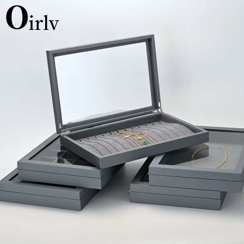 Oirlv boîte à bijoux de mode avec couvercle