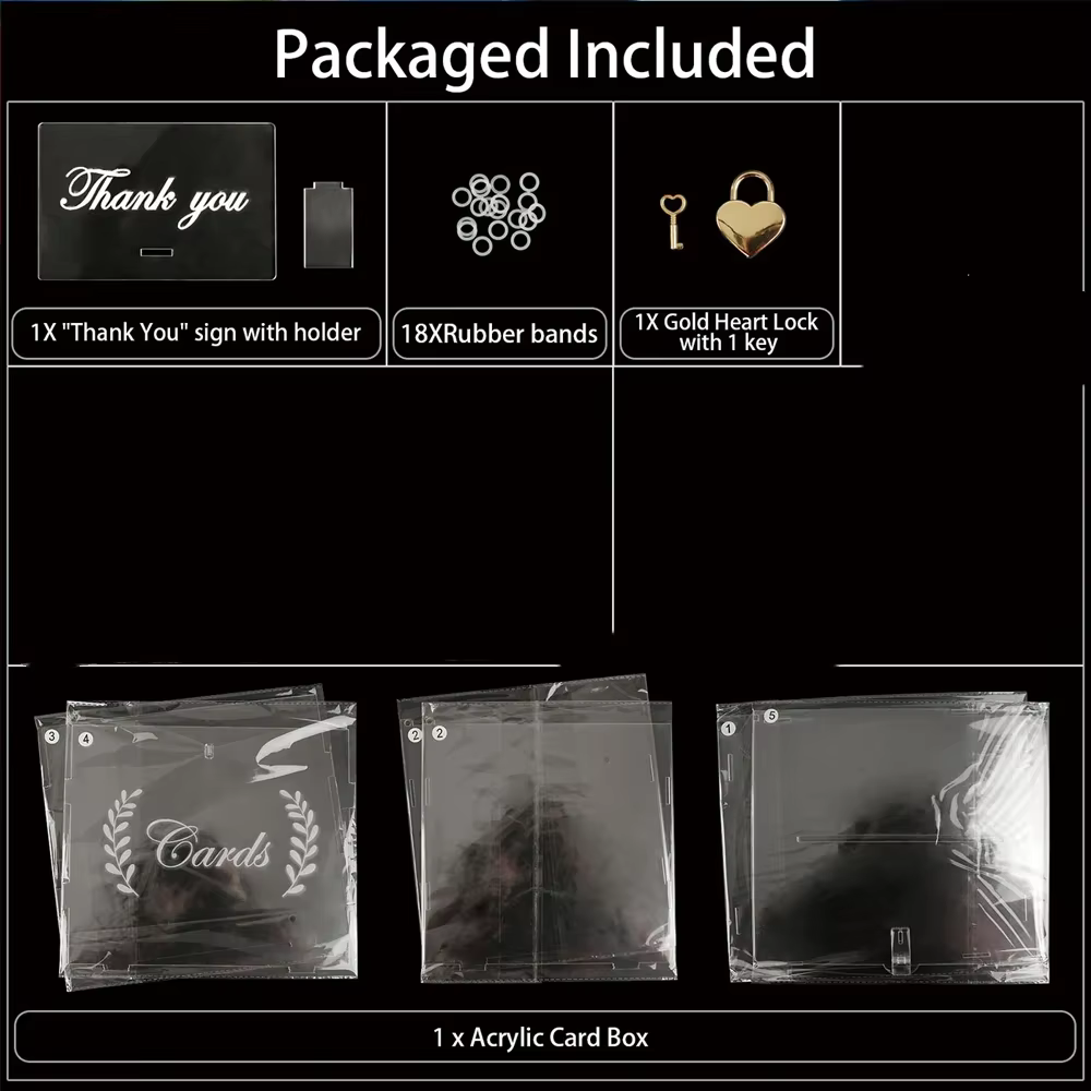 Boîte à cartes personnalisée pour mariage
