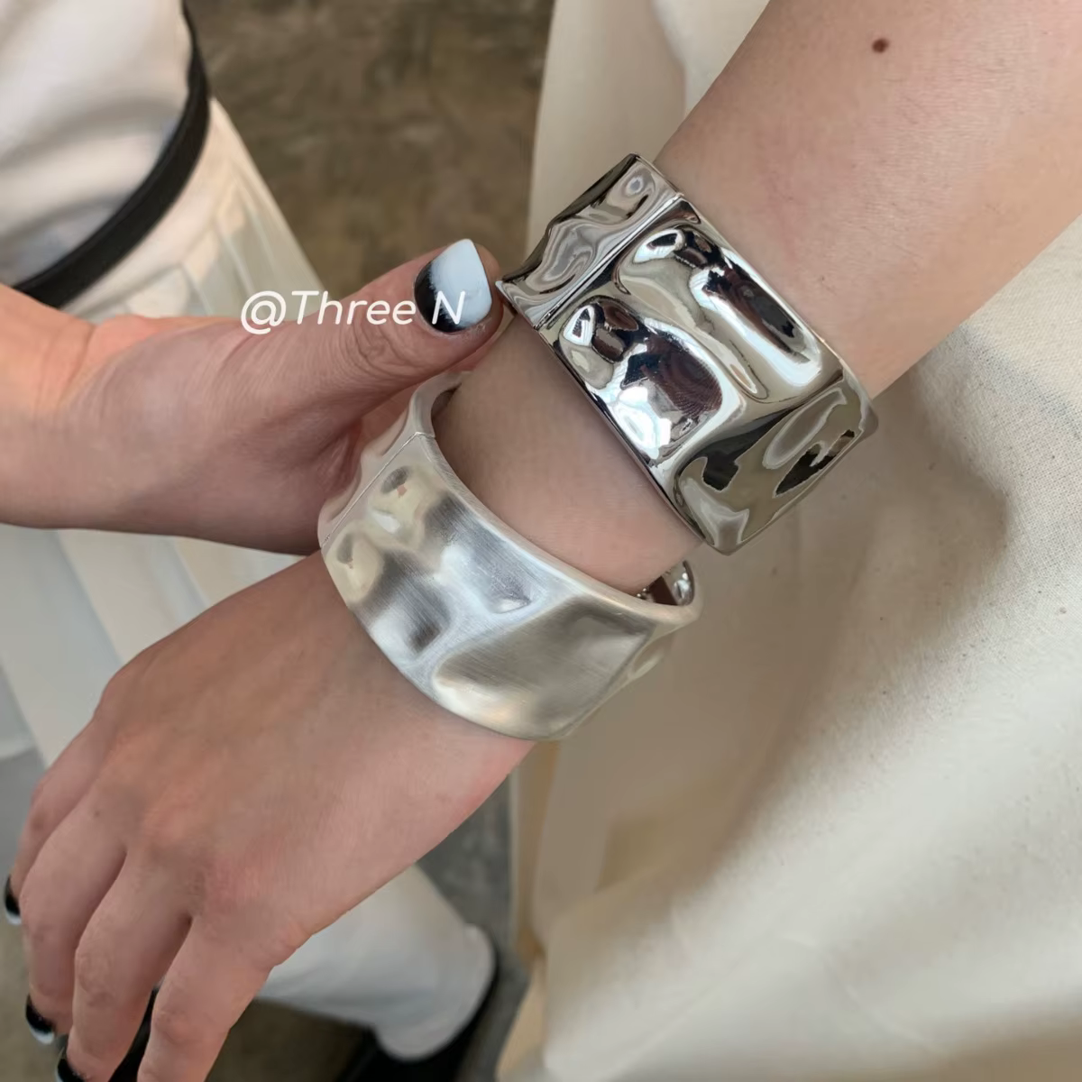 Nouveau Bracelet large goutte d'eau créatif