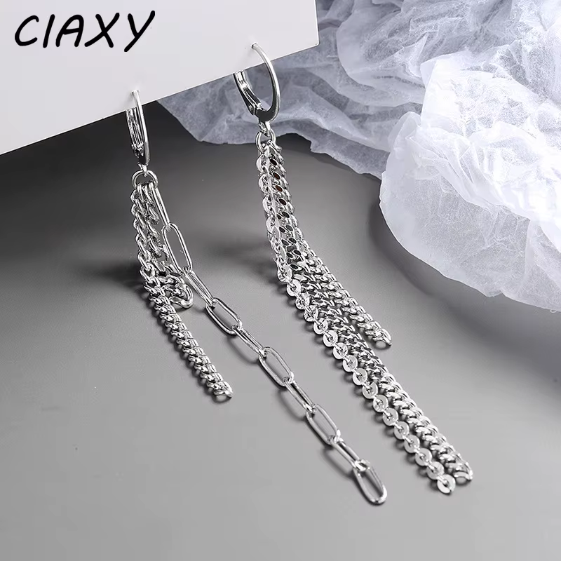 CIAXY – boucles d'oreilles longues asymétriques pour femmes