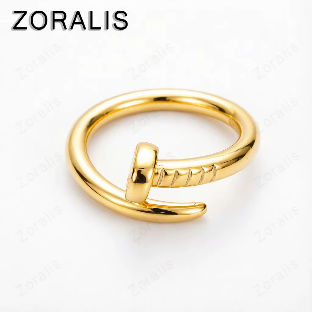 Bagues ajustables en or 18 carats pour femmes et hommes