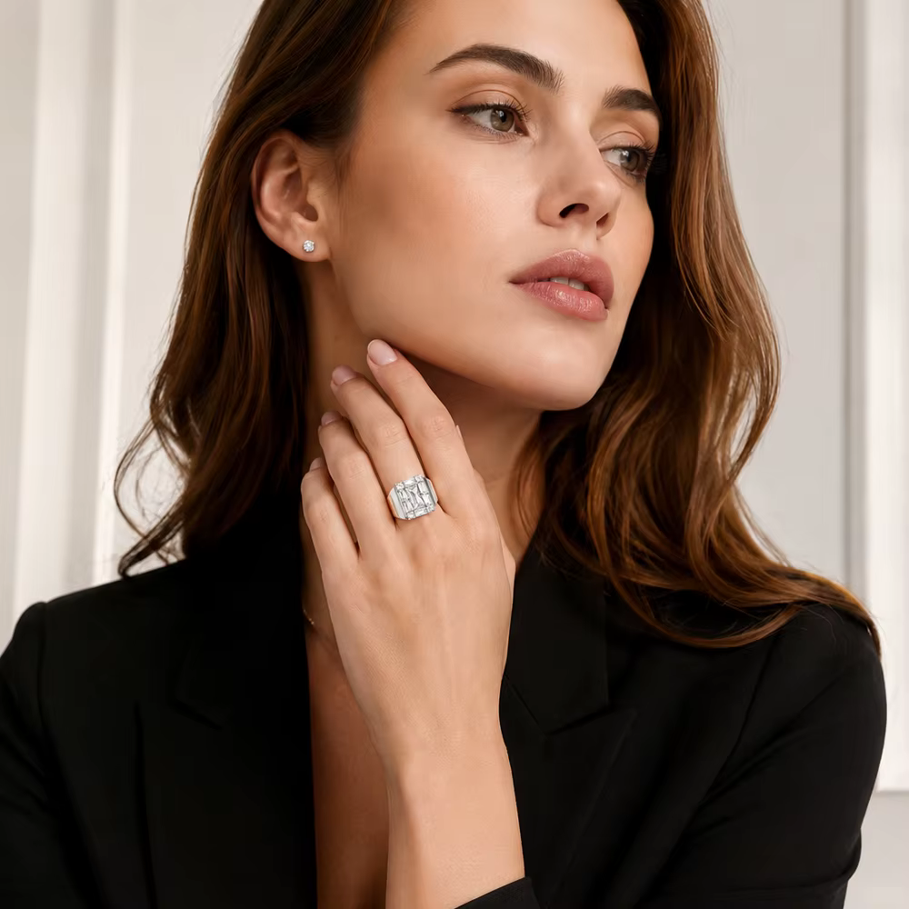 Bague de Cocktail en argent Sterling 925