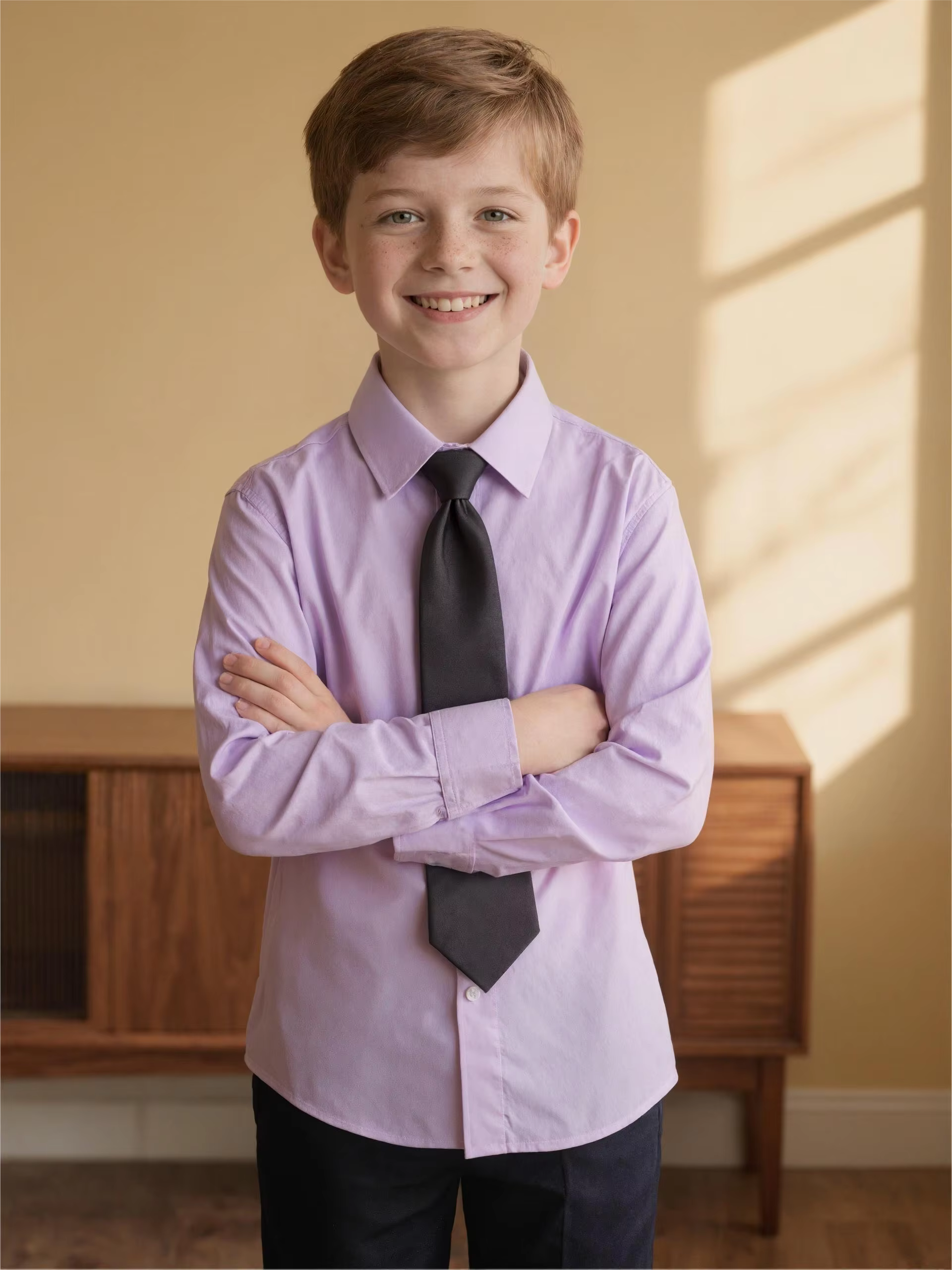 Chemise en coton multicolore pour enfants de 2 à 16 ans