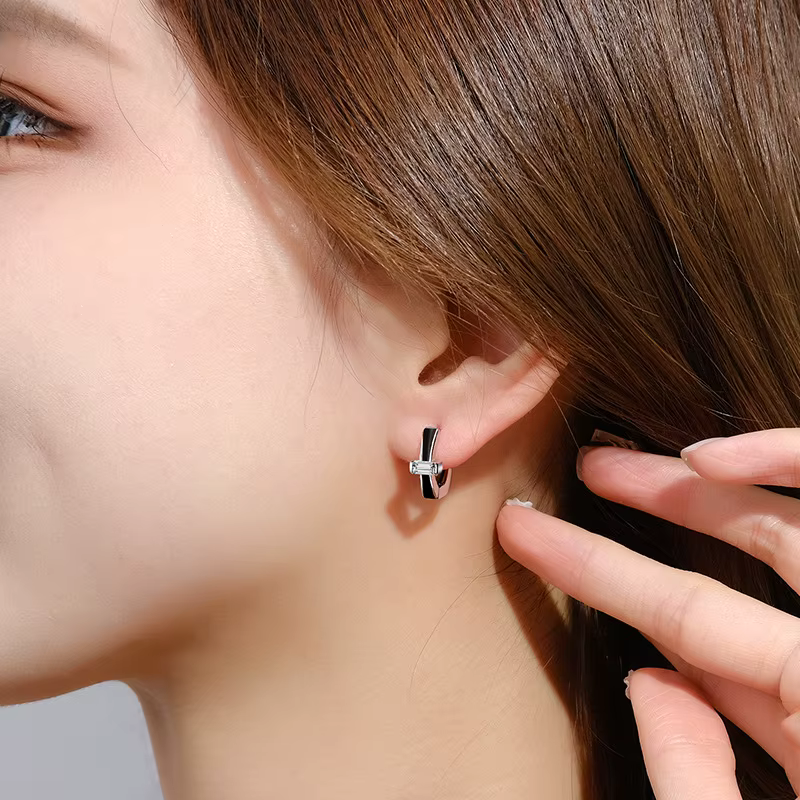 Boucles d'oreilles en argent Sterling 925
