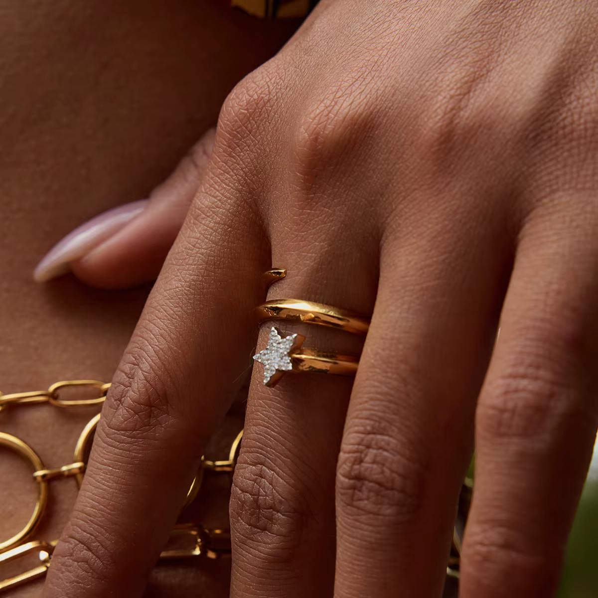 Zora – bague en acier inoxydable pour femmes