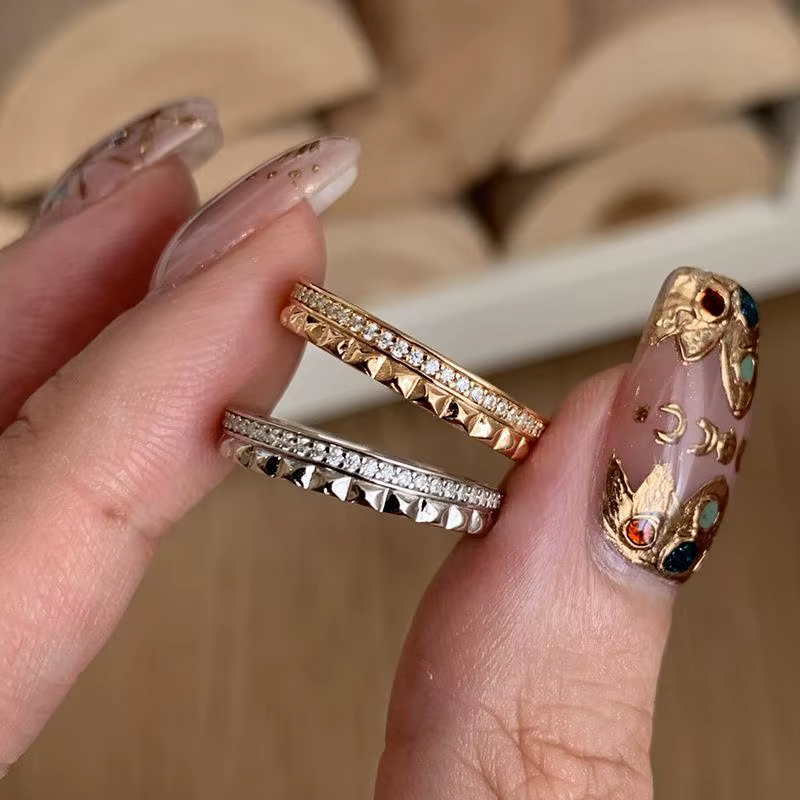 Bague de luxe légère en argent 925 pour femmes