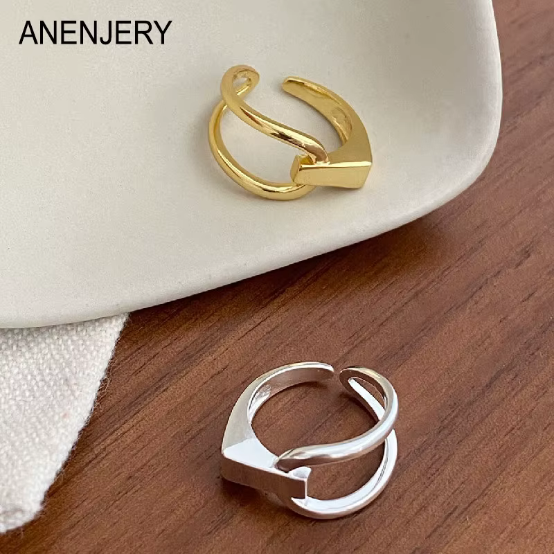 ANENJERY – bague géométrique pour femmes