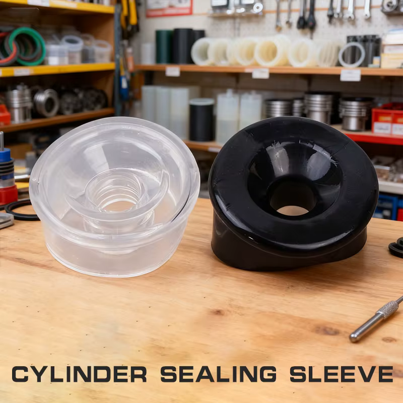 Anneau de cylindre confortable de précision ; Manchon d'étanchéité universel en silicone transparent/noir de qualité supérieure