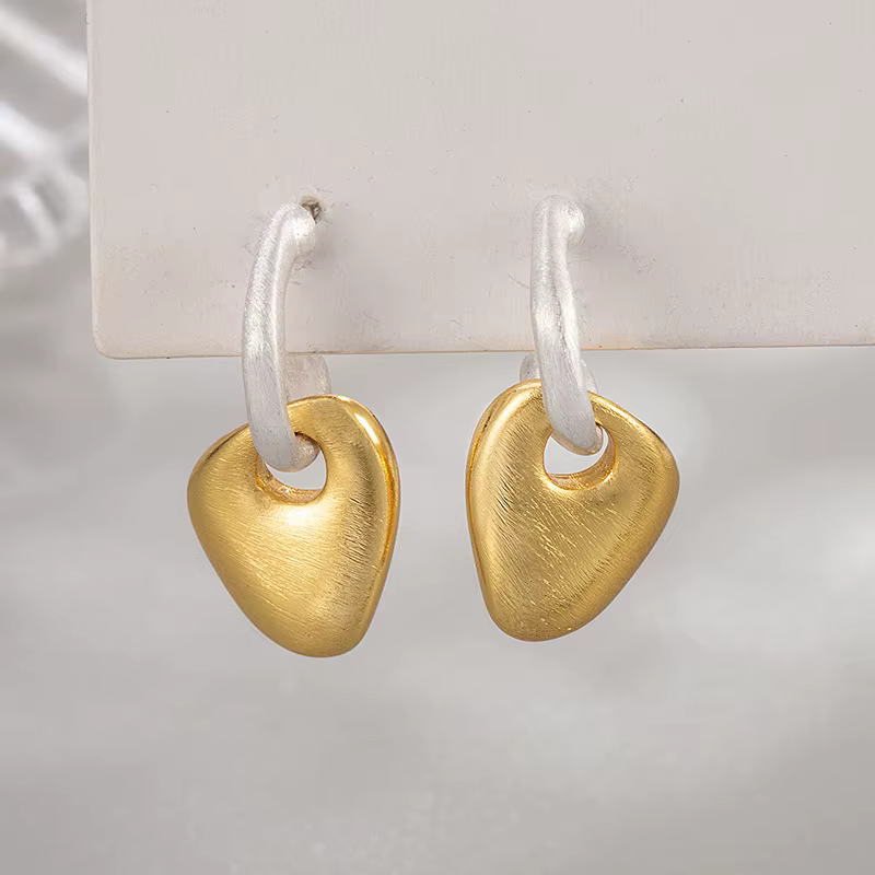 VENTFILLE – bague géométrique givrée en argent Sterling 925 pour femmes, ronde irrégulière, polyvalente, créativité, bijoux, cadeau, livraison directe