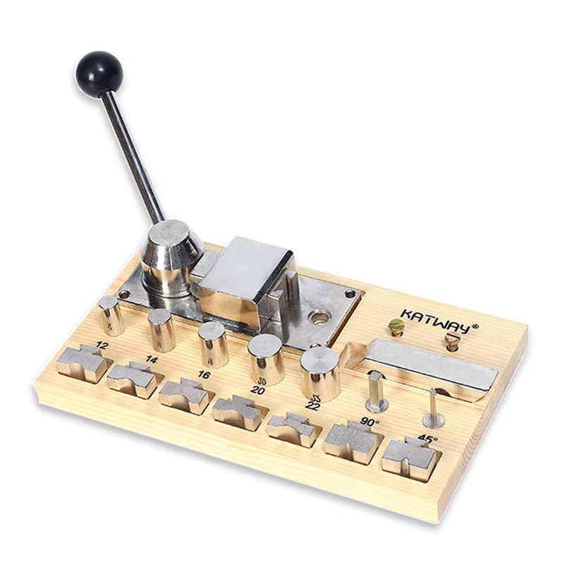 Gabarit de pliage de bijoux en métal, Kit d'outils de pliage d'anneaux de Base en bois, mandrins en acier au carbone de 12 à 22mm et cintreuse d'anneaux de poteaux à 45/90 degrés