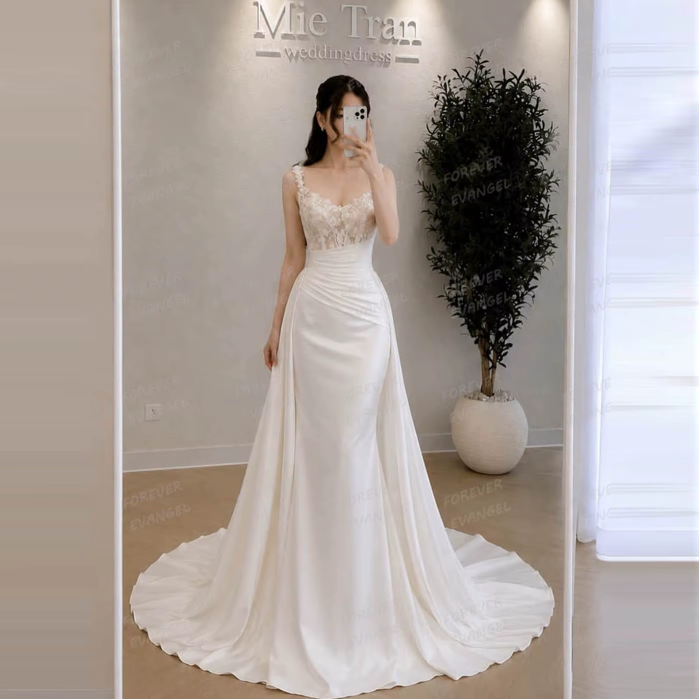 Robes de mariée sirène de luxe pour femme