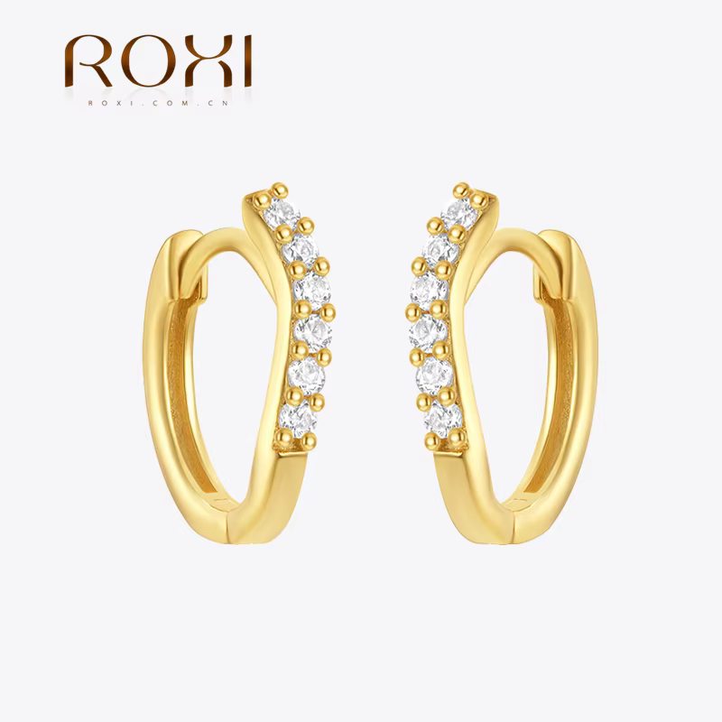 Boucles d'oreilles en argent regardé 925 pour femme