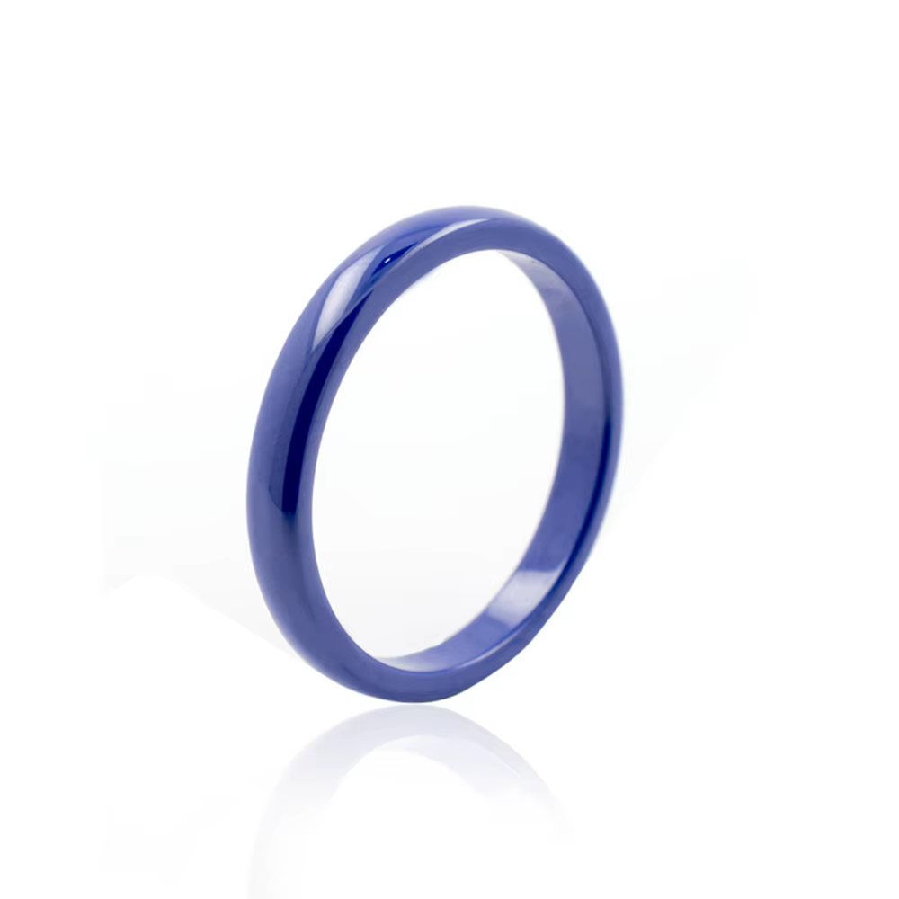 Bague en céramique colorée de 3mm pour femmes et couples