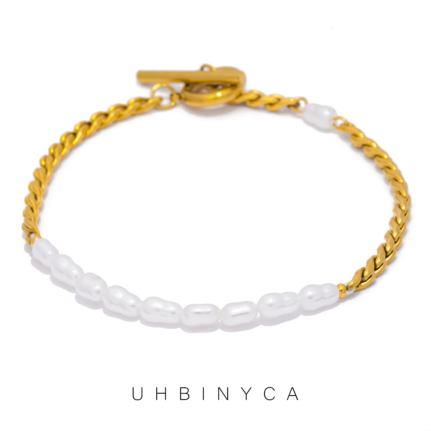 Bracelet élégant en acier inoxydable, bijoux étanches de haute qualité