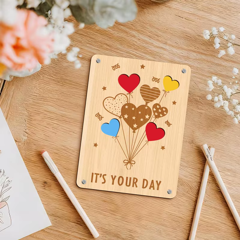 Carte de vœux de mariage