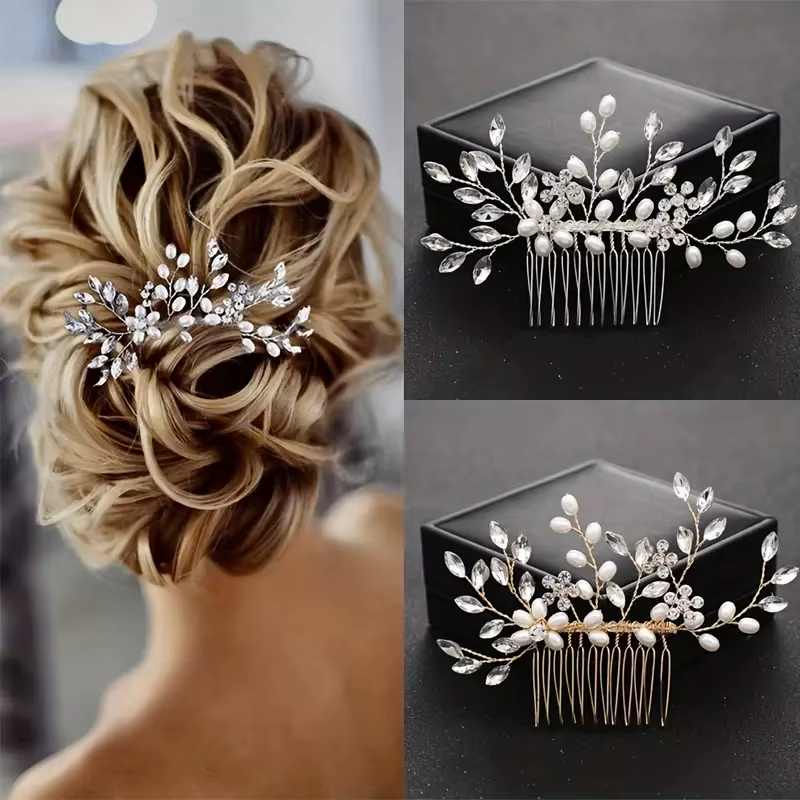 Peigne à cheveux de mariée