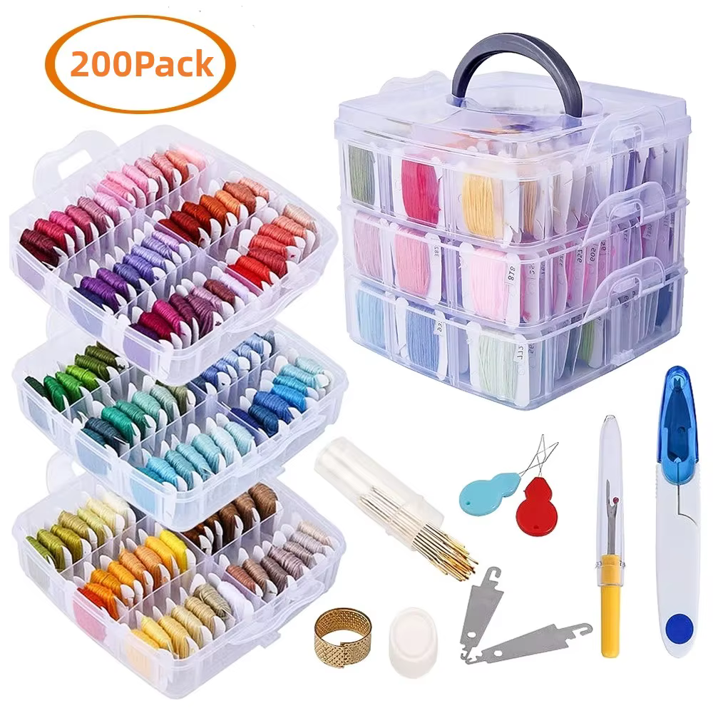 Kit de broderie, ensemble de fils comprenant 150 couleurs