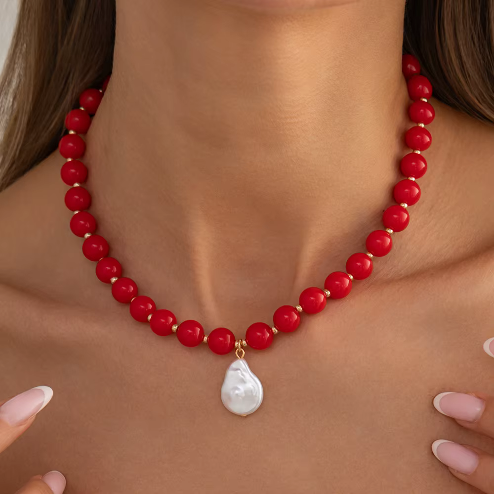 Ingemark – collier rond en résine acrylique pour femmes