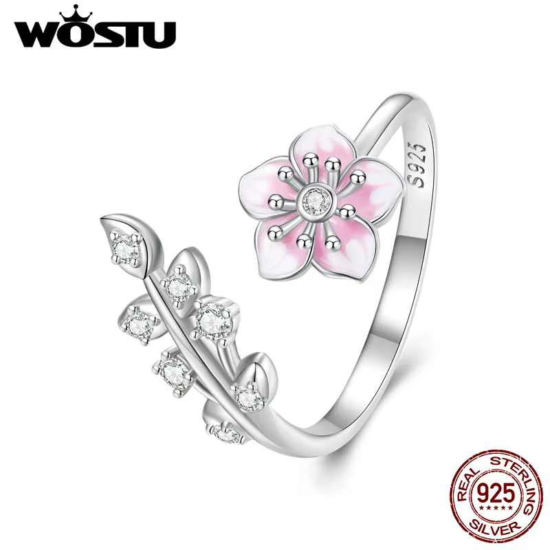 Bague ouverte en argent regardé 925 pour femme