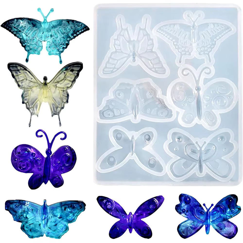Moule à pendentif papillon en Silicone