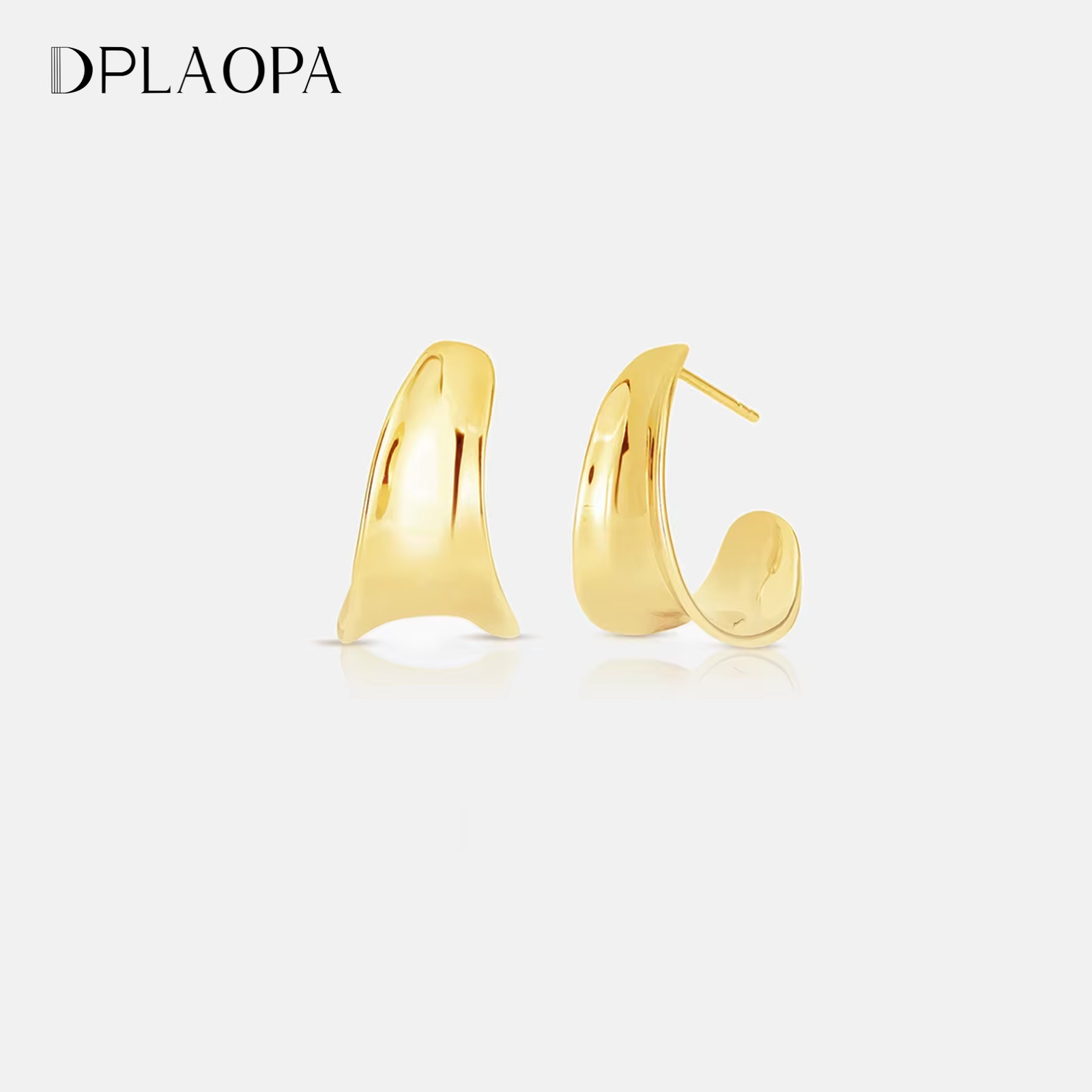 Ug LAOPA-Boucles d'oreilles créoles en argent regardé 925