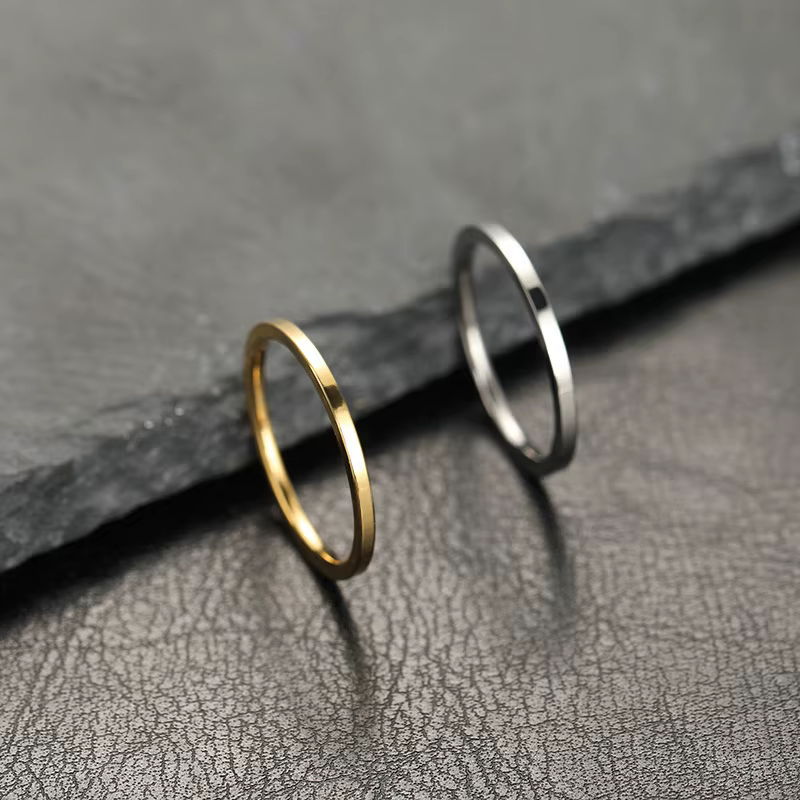 Bague en acier inoxydable super fine