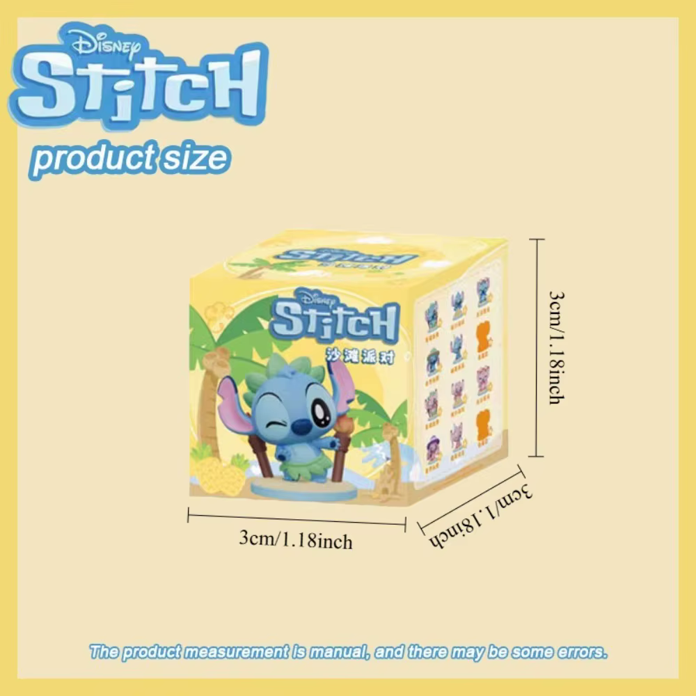 Stitch et Angel : Collection de figurines Disney Surprise Beach Adventure Series – Mini jouets