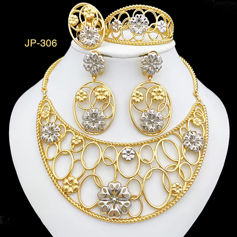 Ensembles de bijoux plaqués or pour femmes