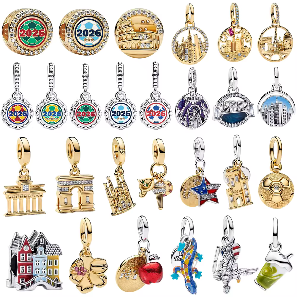 Nouveaux pendentifs exquis en argent 925 plaqué or