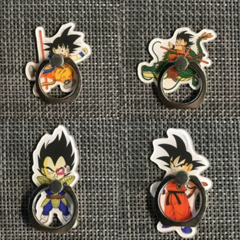 Anneau de téléphone portable Dragon Ball Anime 3D, créatif, mignon, paresseux, bande dessinée, nouveau, cadeau
