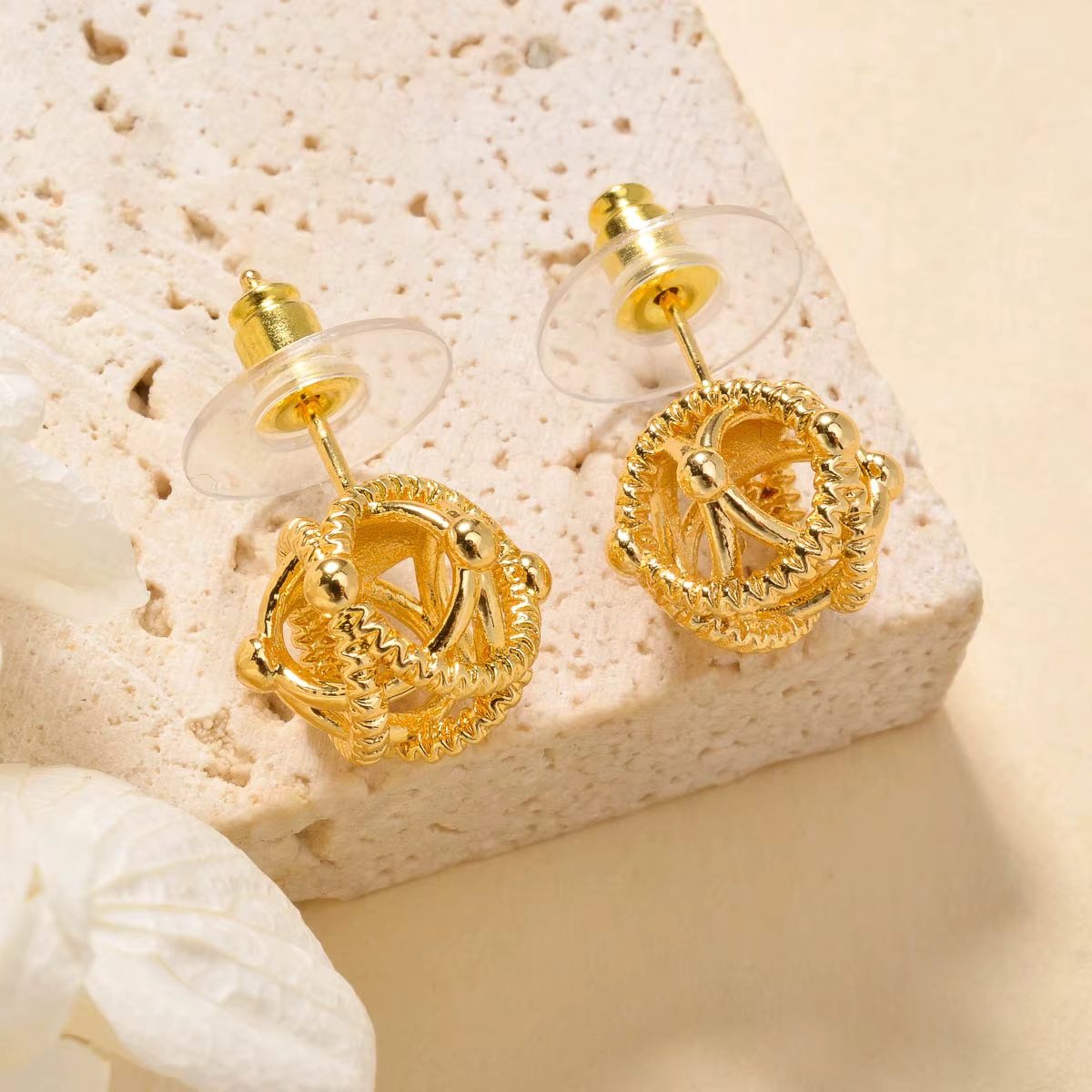 Diana bébé bohême luxe Dubai boucles d'oreilles plaqué or mariage mariée bijoux pour femmes cadeau saint valentin