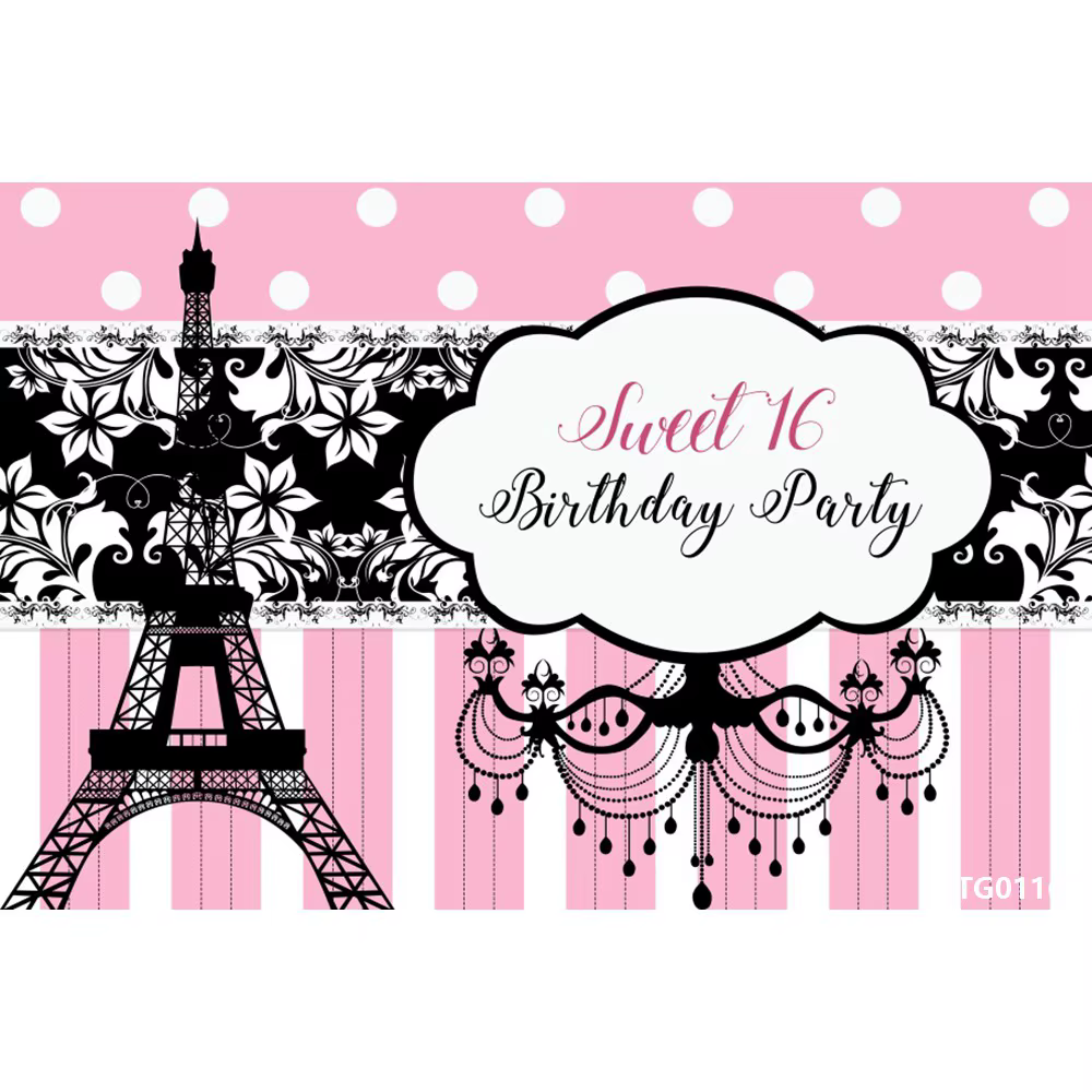 Fond de photographie Paris pour la fête du 1er anniversaire
