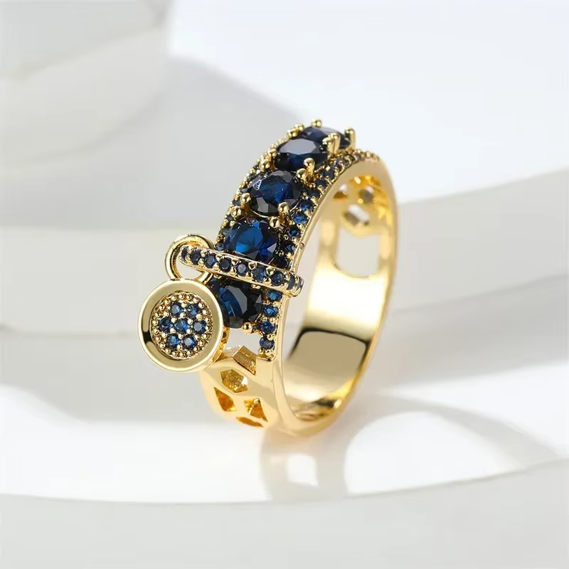 Bague Vintage en pierre bleu Royal