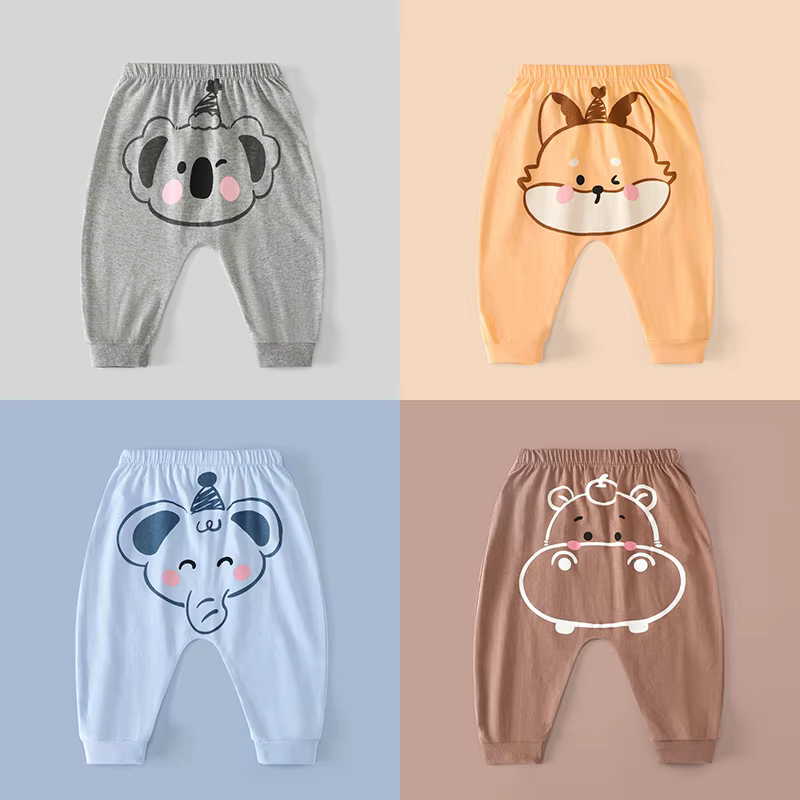 Pantalon Harem Bébé Printemps-Été pour Garçons et Filles, Grandes Tailles, en Coton