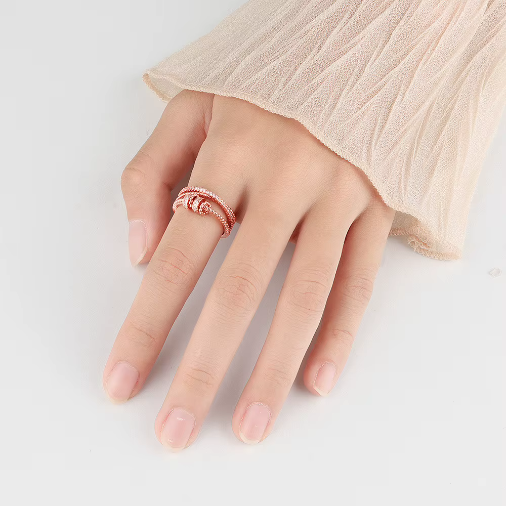 Bagues en Zircon réglables couleur argent Simple pour femmes et hommes