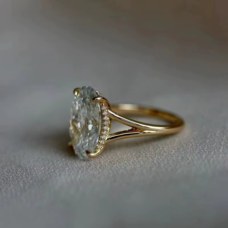 ANENJERY – bague ovale en Zircon pour femmes